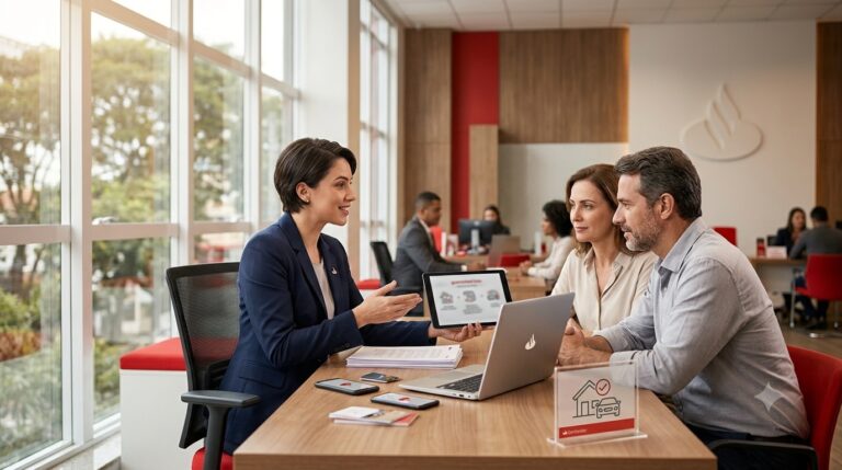 Como solicitar um empréstimo com garantia no Santander